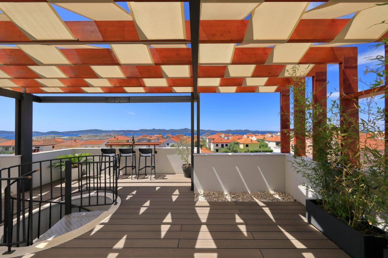 Penthouse Diem - Private Pool With Sea View ザダル エクステリア 写真