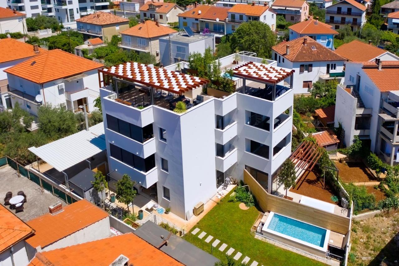 Penthouse Diem - Private Pool With Sea View ザダル エクステリア 写真